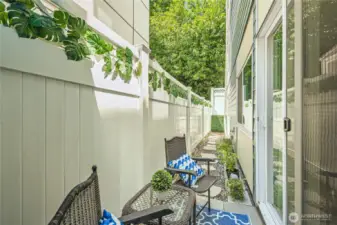 Private patio space!