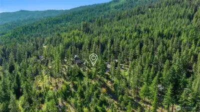 Aerial views of neighborhood and property