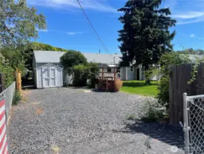 Fenced RV Parking Pad