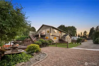 House with massive driveway