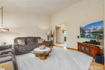 living room facing the entry way