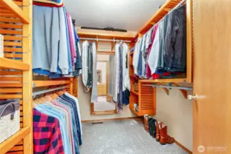 Master walk in closet