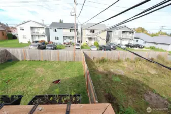 View of both yards from ADU entry