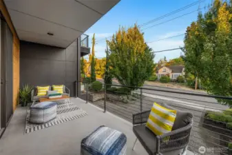 Balcony off living room