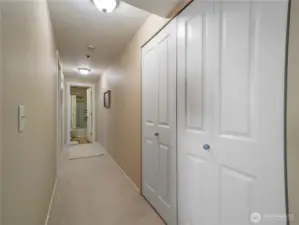 Enjoy the convenience of having a full size, in-unit laundry!