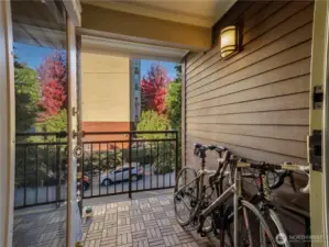 Private balcony off the dining area...perfect for morning coffee, or unwinding with a glass of wine.