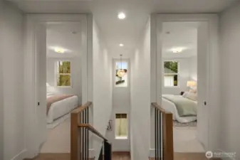 Exquisite lighting fixtures throughout.