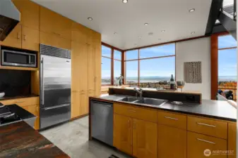 Nice view while cooking dinner.