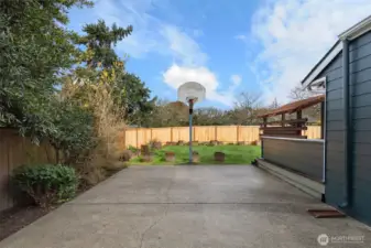 Athletic court, maybe a future pickleball space?