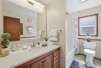 Bathroom with South facing window