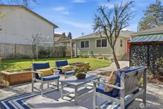 Great backyard to entertain.