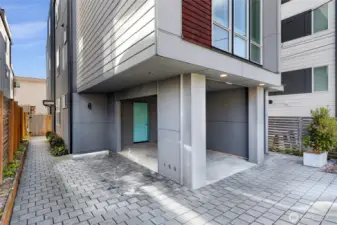 Carport parking for one car and one more space behind if desired.