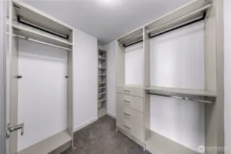 Primary walk in closet