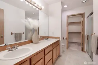 Ensuite bath w/ walk-in closet