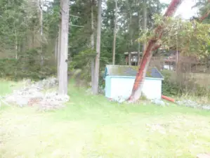Shed at beach access