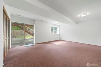 HUGE rec/bonus room in the basement. Slider leads to the backyard. So many possibilities for this space!