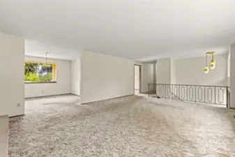 Flexible layout allows for a defined dining space while keeping sightlines open. Host, gather, or create your dream great room!