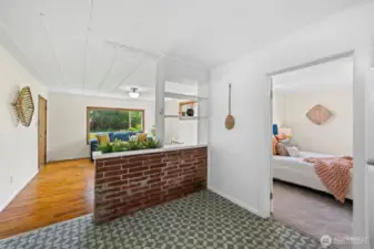 Entrance into the first bedroom.