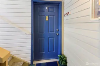 Unit's front door