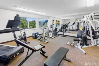 View of the Common's Exercise room