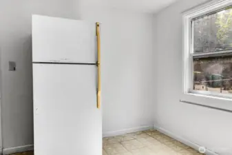 KItchen with space for a little table.