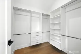 Primary walk in closet