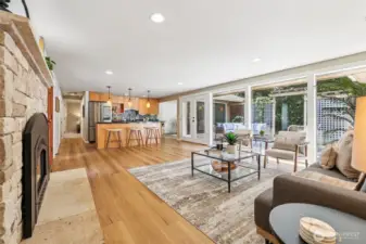 Boasting a spacious and open great room concept, perfect for both everyday living and entertaining guests, creating a welcoming and versatile living space within the home.