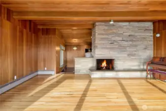 Natural stone and brickwork thruout.