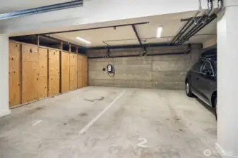 Garage Parking and Storage Lockers - Parking Space #2 + Storage Locker #3
