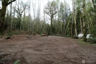 Plenty of prepped land to build your dream home. Tractor does not convey.