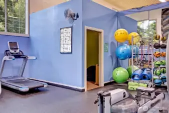 Fully equipped fitness center