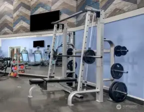 Fully equipped fitness center