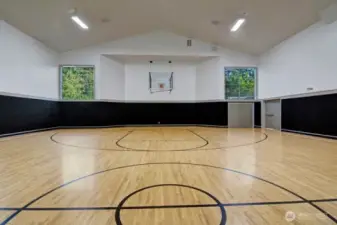 Indoor basketball court