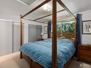 Primary bedroom boasts dual closets