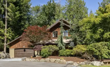This quintessential PNW home is located on a quiet cul-de-sac and is wonderfully private!
