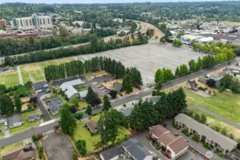 Good Samaritan Hospital is seen in the upper left of the photo.