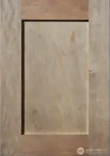 Shaker style Shadow-stain Maple cabinets throughout.