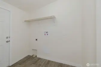 Laundry room/Mud room. Back Door