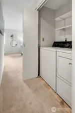 Full size washer and dryer included.