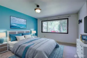 Primary bedroom   Virtually staged