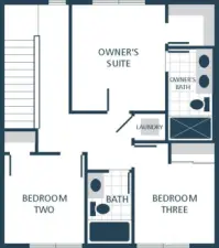 IMAGE IS A RENDERING Photographs are for illustrative purposes only. Features, finishes, interior/exterior colors, landscaping and floorplan shown may vary from actual homes built.