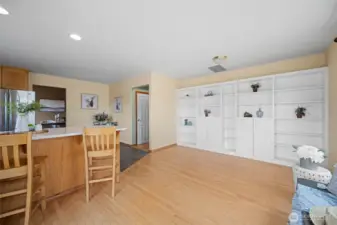 Lovely built ins for all of your prized possessions!