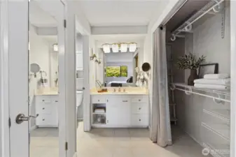 Primary Bath and closets