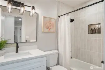 Hallway bathroom