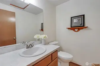 A Powder room is found on the main floor