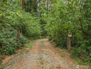 Looking towards the property on the northside gate