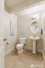 Main floor powder room.