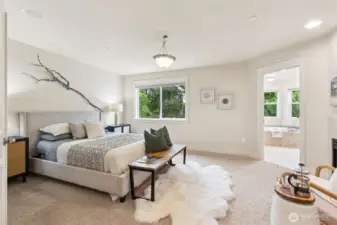 Second floor primary suite is a true retreat!