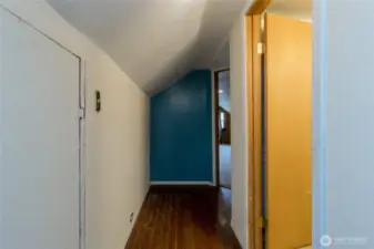 Hall to bedroom & bath upper level