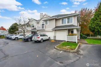 Owners have a second parking space adjacent to the garage. The community also has plenty of guest parking.